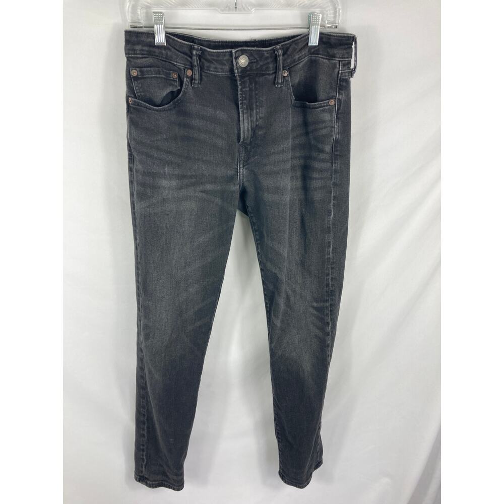 American Eagle Mens Airflex Black Skinny Jean 32x32